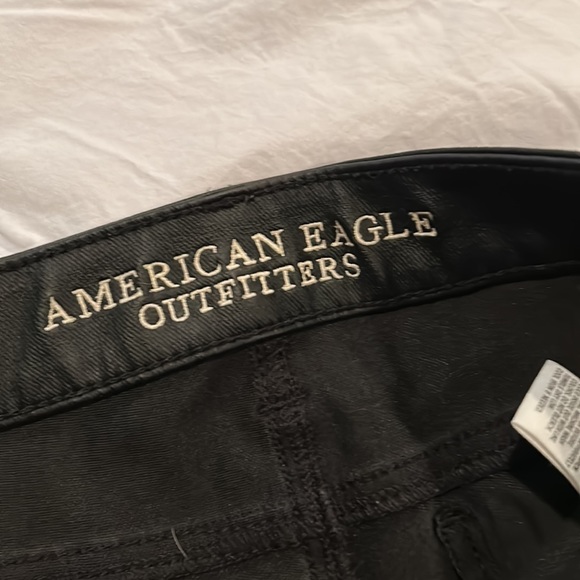 American Eagle faux leather jeggings size 2 regular - Picture 2 of 3